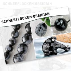 Obsidian Schneeflocke Steine Karte