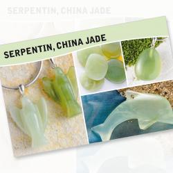 Serpentin China Jade Steine Karte